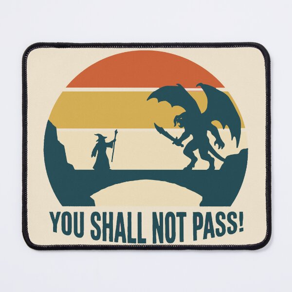 Item preview, You Shall Not Pass Wizard Balrog Bridge designed and sold by ruidaniel.