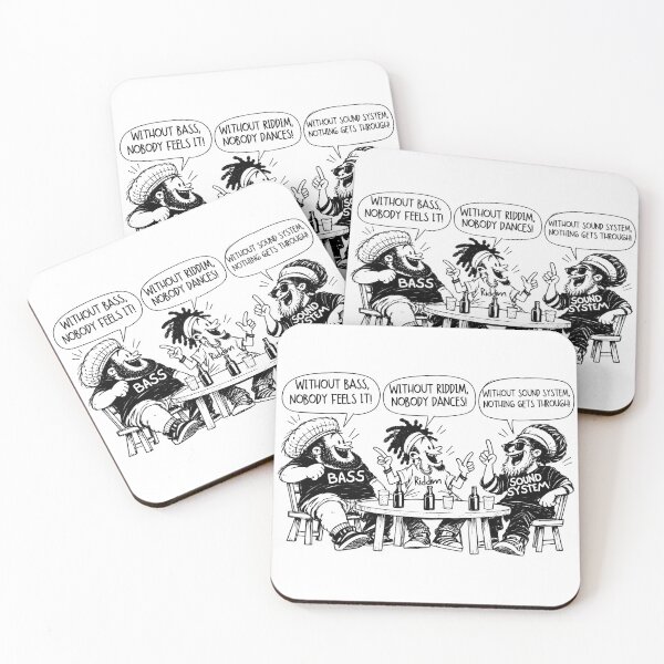 Item preview, Funny Bass Riddim Sound System Friends Cartoon designed and sold by BASS-CULTURE.
