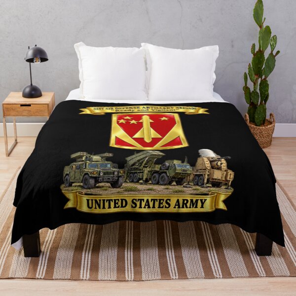 Item preview, Army - 31st Air Defense Artillery Bde with 3 ADA Wpns Systems with Banners w Motto - 3D - Transparent designed and sold by Military Insignia Products.