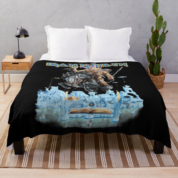 Item preview, Maiden Eddie The Head Riding Horse Flag Metal designed and sold by RotwisArt.