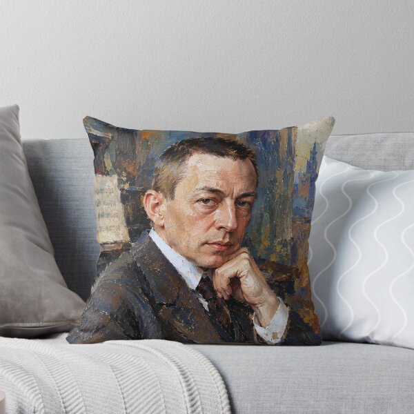 Item preview, Sergei Rachmaninoff Painting – Russian Classical Music Composer designed and sold by GalleryKauffeld.
