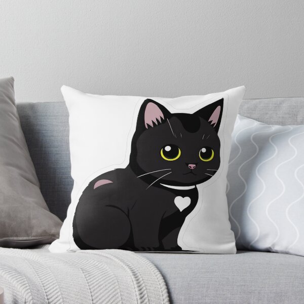 Item preview, Black Cat with Single Bat Wing designed and sold by For-Cat Studio.
