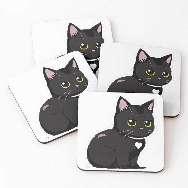 Item preview, Black Cat with Single Bat Wing designed and sold by For-Cat Studio.