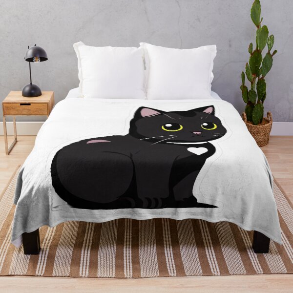 Item preview, Black Cat with Single Bat Wing designed and sold by For-Cat Studio.