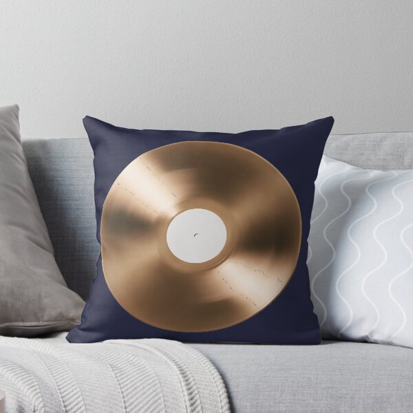 Item preview, Gold Vinyl Record Art Blank White Label Music Design designed and sold by peterdesigns.