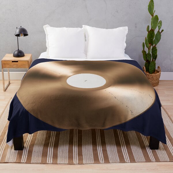 Item preview, Gold Vinyl Record Art Blank White Label Music Design designed and sold by peterdesigns.
