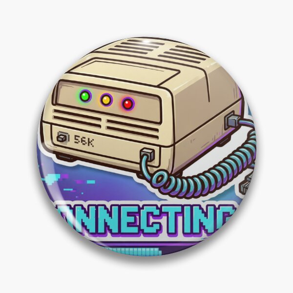 Item preview, Connecting 90s Dial-Up Modem Nostalgia Sticker designed and sold by WhaleStore.