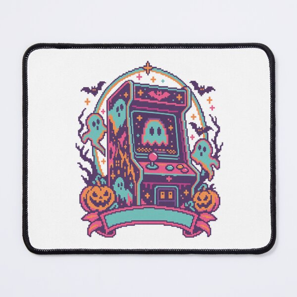 Item preview, Haunted Arcade Machine with Pixel Art Ghosts designed and sold by Greemo03.