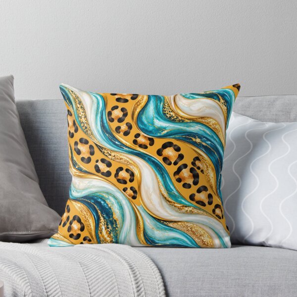 Item preview, Ocean Wild Luxe – Turquoise Leopard Marble designed and sold by annenambiro.