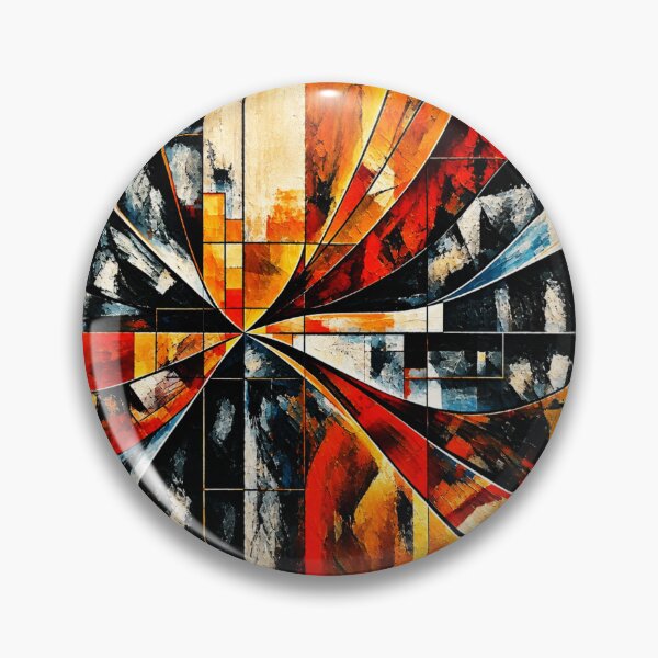 Item preview, Embercore Nexus – Fiery Geometric Abstract designed and sold by Absractshop4942.