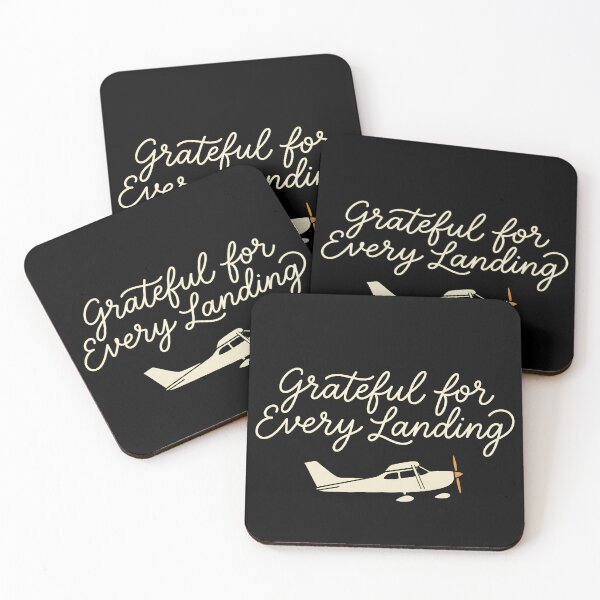 Item preview, Grateful for Every Landing - Script Lettering Pilot Thanksgiving designed and sold by EMaviation_.