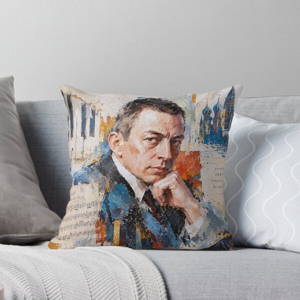 Item preview, Sergei Rachmaninoff Painting – Russian Classical Music Composer designed and sold by GalleryKauffeld.