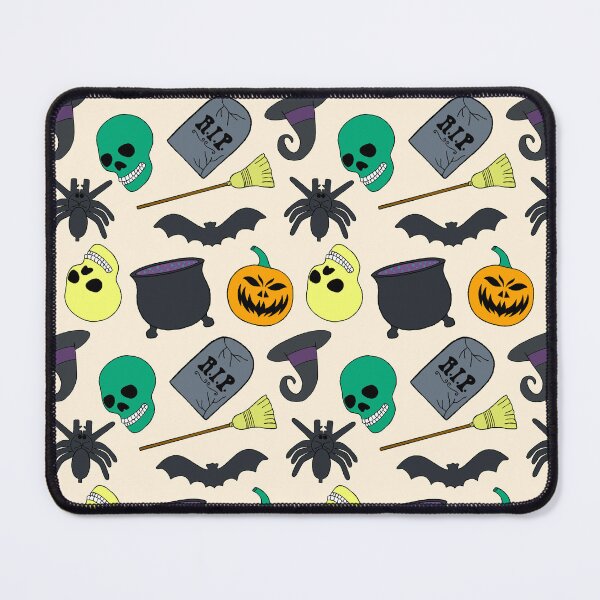 Item preview, Halloween icons hand-drawn pattern designed and sold by kalandradesigns.
