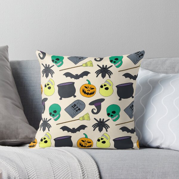 Item preview, Halloween icons hand-drawn pattern designed and sold by kalandradesigns.