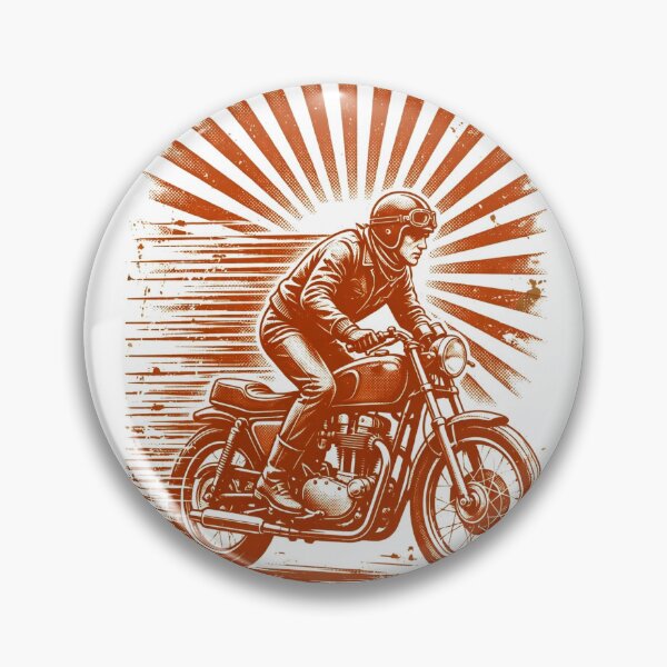 Item preview, Cafe Racer Ride All Day – Vintage Motorcycle Poster Retro designed and sold by CozyCornerDesigns.