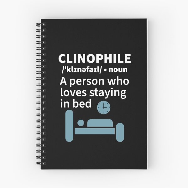 Item preview, Clinophile Definition Funny Bed Lover Dictionary Design designed and sold by Shape Snip Studio.