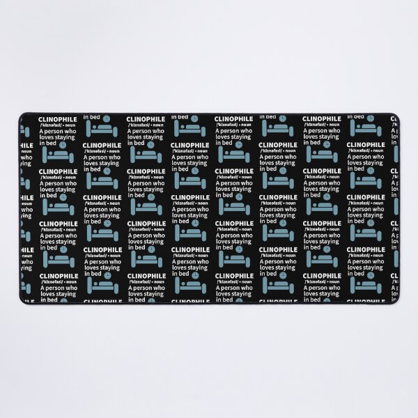 Item preview, Clinophile Definition Funny Bed Lover Dictionary Design designed and sold by Shape Snip Studio.