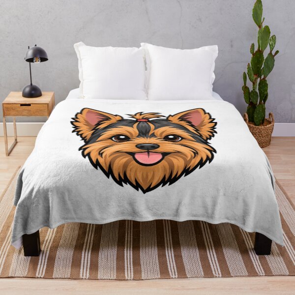 Item preview, Cute Yorkshire Terrier Dog Portrait with Bow designed and sold by CraftyUniverse.
