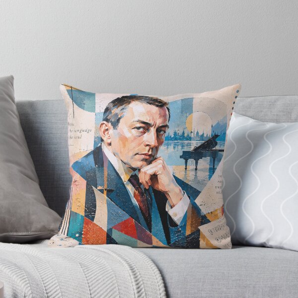 Item preview, Sergei Rachmaninoff Portrait Painting – Legendary Pianist designed and sold by GalleryKauffeld.