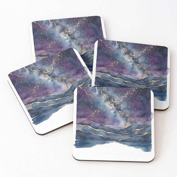 Item preview, Milky Way in El Leoncito - Watercolor of the Argentine Night Sky designed and sold by Esencia Argentina.