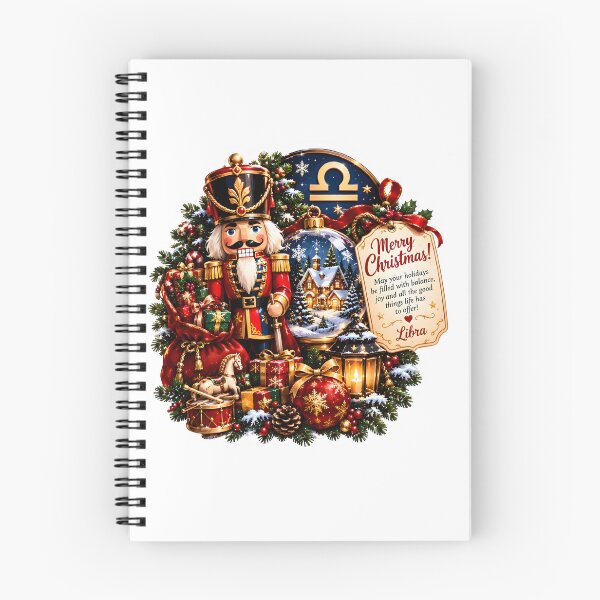 Item preview, Libra Zodiac Nutcracker Merry Christmas Gift designed and sold by Zodiac Celestial Art.