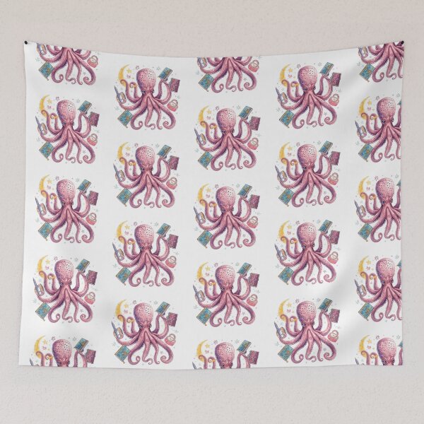 Item preview,  Journaling Octopus with Pens and Moon designed and sold by catcurio.