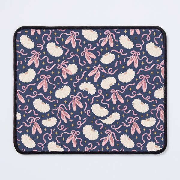 Item preview, Ballet Pattern Pointe Shoes Tutus Navy Pink designed and sold by Fanverse Merchandise.