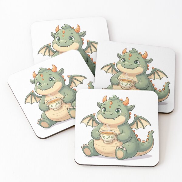 Item preview, Matcha the Cute Baby Dragon - Tea designed and sold by VFXguy.