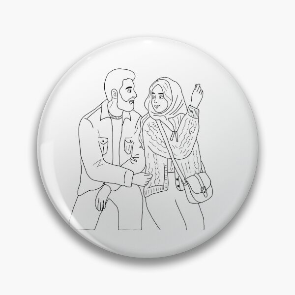Item preview, Couple Line Art, Romantic Minimalist Couple Illustration designed and sold by polisi26.