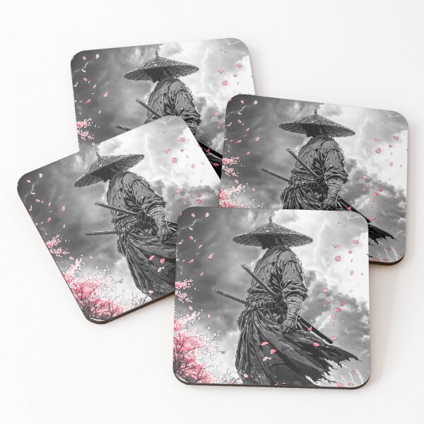 Item preview, Lone Samurai Warrior Under Stormy Skies designed and sold by Faissal Thomass.