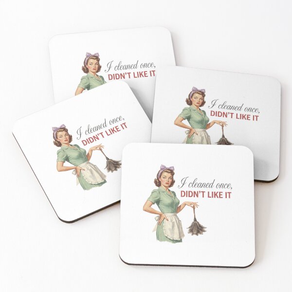 Item preview, I Cleaned Once Didn't Like It Funny Retro Housewife Humor designed and sold by sazuii.