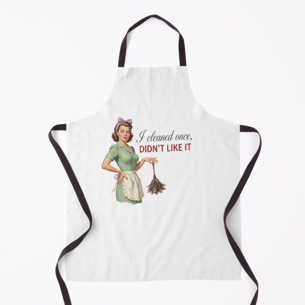 Item preview, I Cleaned Once Didn't Like It Funny Retro Housewife Humor designed and sold by sazuii.