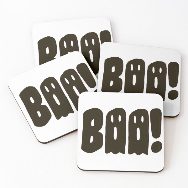 Item preview, Boo Halloween Text - Funny Black Boo Ghost Letters designed and sold by WavyCurve.