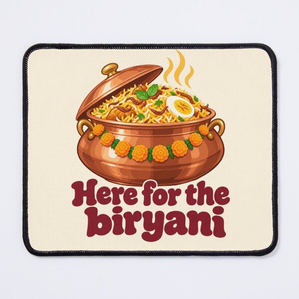 Item preview, Here For The Biryani Funny Desi Wedding Guest designed and sold by Fanverse Merchandise.