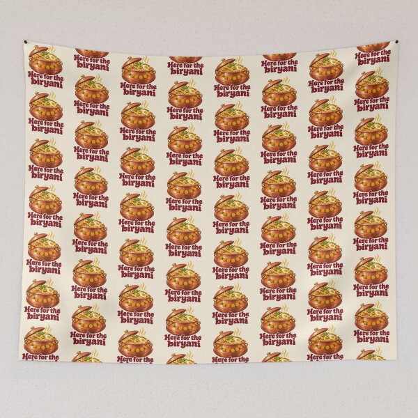 Item preview, Here For The Biryani Funny Desi Wedding Guest designed and sold by Fanverse Merchandise.