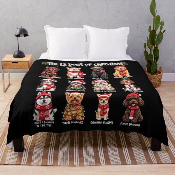 Item preview, The 12 Dogs of Christmas festive design designed and sold by rafaeltto.