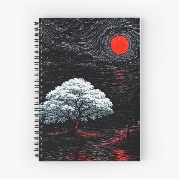 Item preview, White Tree Beneath Crimson Moon designed and sold by Faissal Thomass.