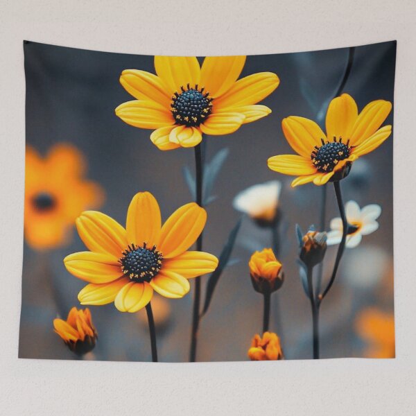 Item preview, Bright Yellow Daisy Flowers — Vibrant Wildflower Nature Photography Art designed and sold by LYAN-STORE.