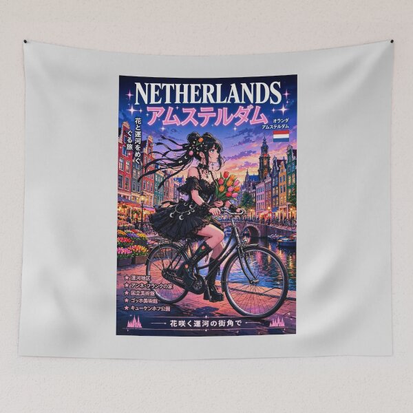 Item preview, Amsterdam, Netherlands — The Gothic Witch of the Flower Canals. designed and sold by DibujandoPorfa.