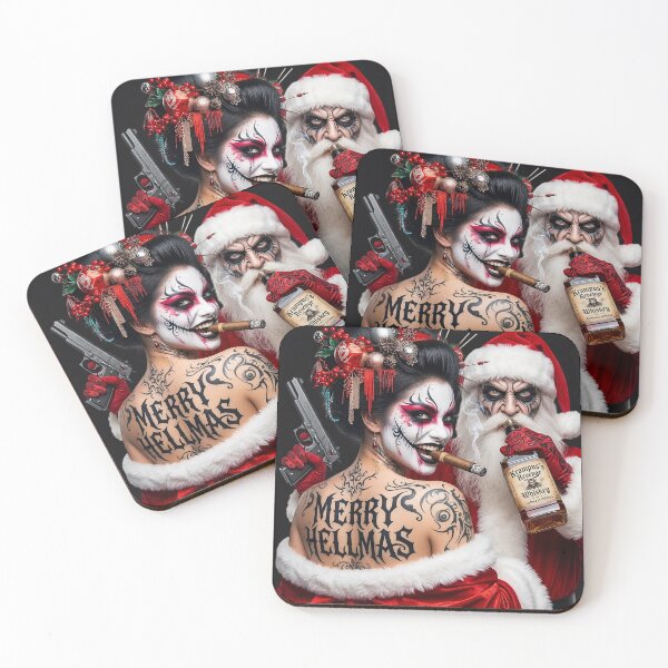 Item preview, Merry Hellmas Krampus Revenge Gun Couple designed and sold by Voodoo Store Paranormal Collections.