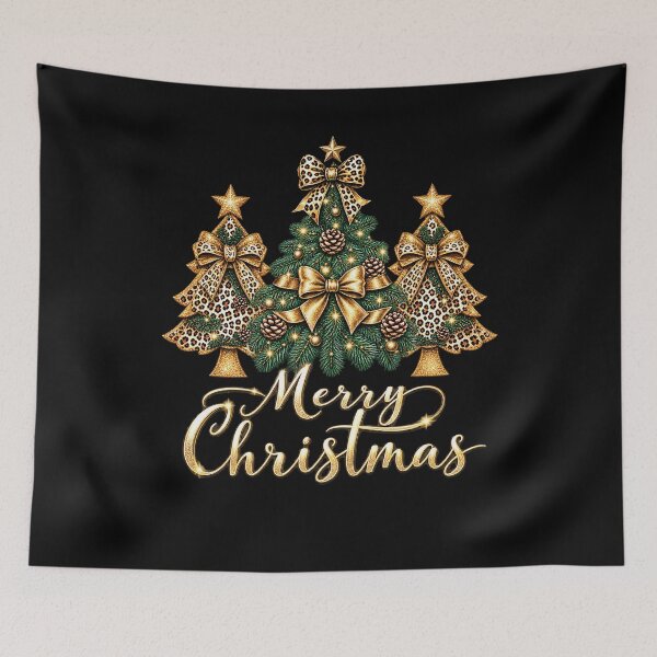 Item preview, Elegant Christmas Tree Design with Leopard Accents designed and sold by rafaeltto.