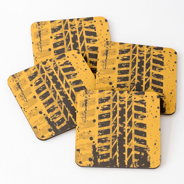Item preview, Grunge Tire Track Texture — Offroad Orange & Black Dirt Splash Art designed and sold by LYAN-STORE.