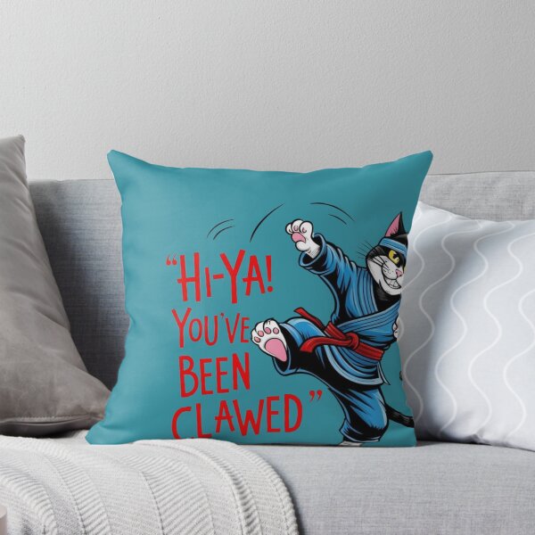 Item preview, Hi Ya You've Been Clawed Funny Karate Cat Martial Arts designed and sold by sazuii.