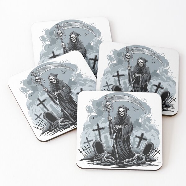Item preview, The Gravekeeper of Shadows – Dark Reaper Art designed and sold by Fadi Alyaldani.