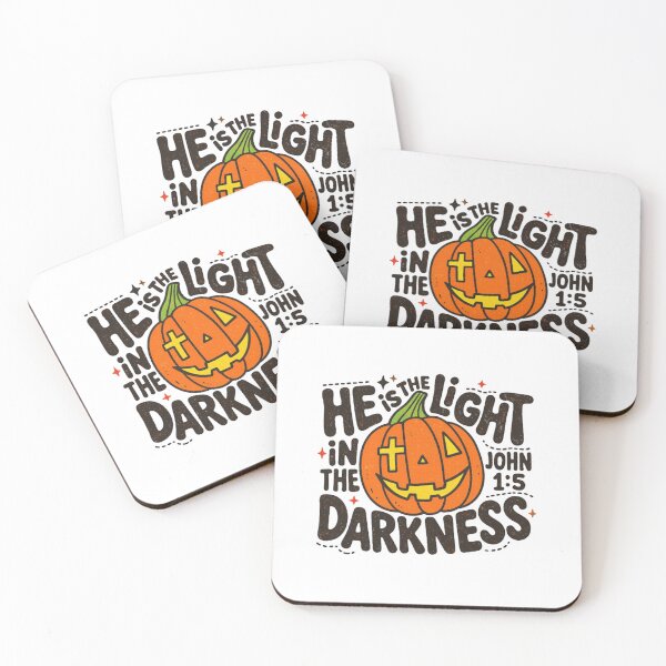 Item preview, Christian Halloween Pumpkin Light In The Darkness designed and sold by Colorful-Garden.