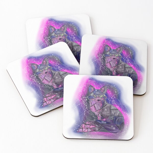 Item preview, Stained Glass Cosmic Fox With Space Backdrop designed and sold by CreatingLeaf.