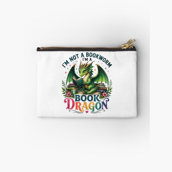 Item preview, I'm Not a Bookworm, I'm a Book Dragon – Fantasy Reader designed and sold by CleanDecor.