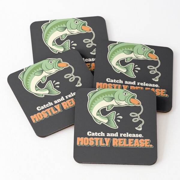 Item preview, Catch And Release Mostly Funny Bass Fishing Dad Fisherman designed and sold by SickDesign.