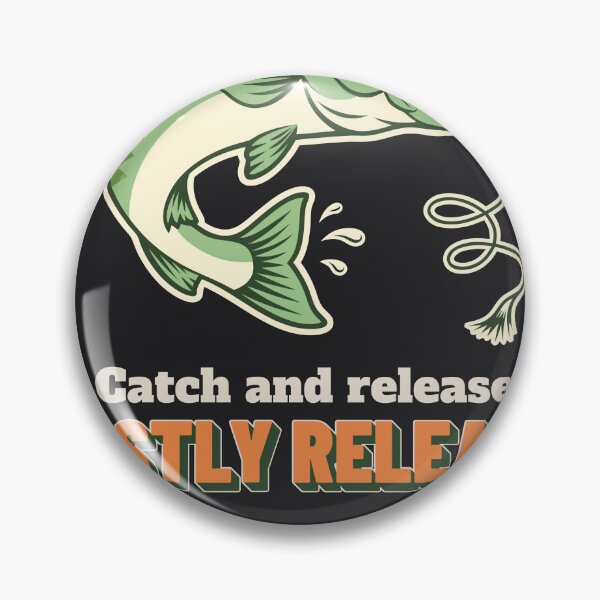 Item preview, Catch And Release Mostly Funny Bass Fishing Dad Fisherman designed and sold by SickDesign.