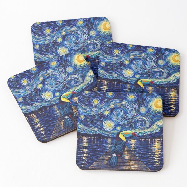 Item preview, Funny Toucan Starry Night Painting Bridge Star Boys Girls Kids designed and sold by FurryHavenPH.